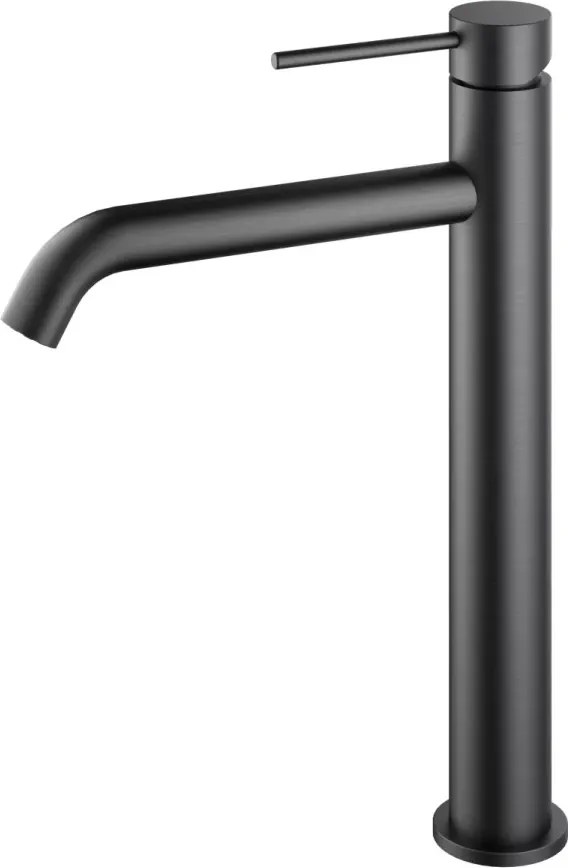 AREZZO design NOVA magasított mosdócsaptelep, szálcsiszolt gun metal
