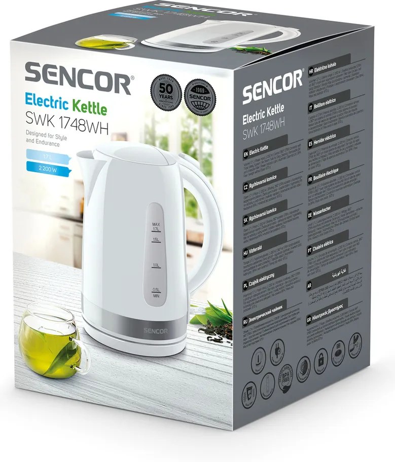 Sencor SWK 1748WH vízforraló 1,7 l, fehér