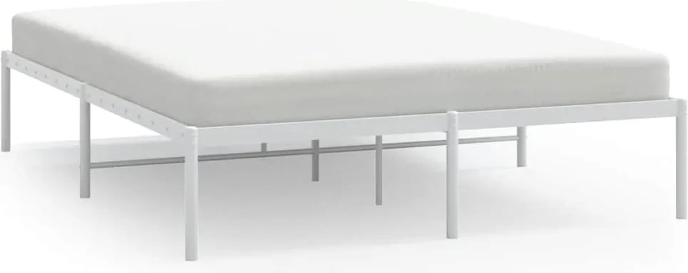 vidaXL fehér fém ágykeret 160 x 200 cm