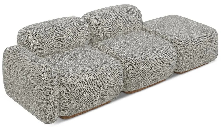 Szürke moduláris heverő (bal oldali) Ailani – Makamii