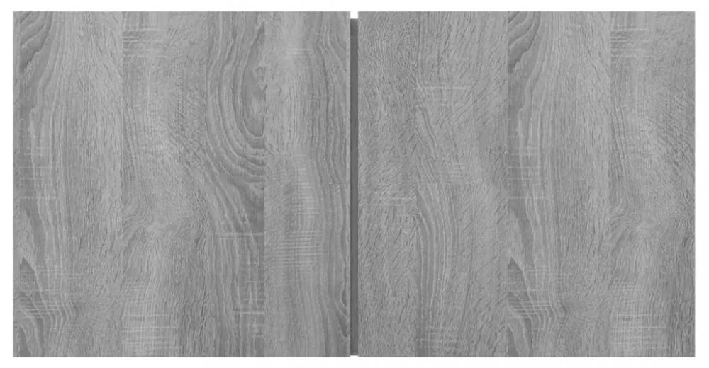 3 db sonoma tölgy színű fa függő TV-szekrény 60 x 30 x 30 cm