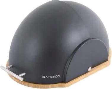 Kenyértartó fedéllel Vader 39 x 26,5 x 20 cm fekete Ambition