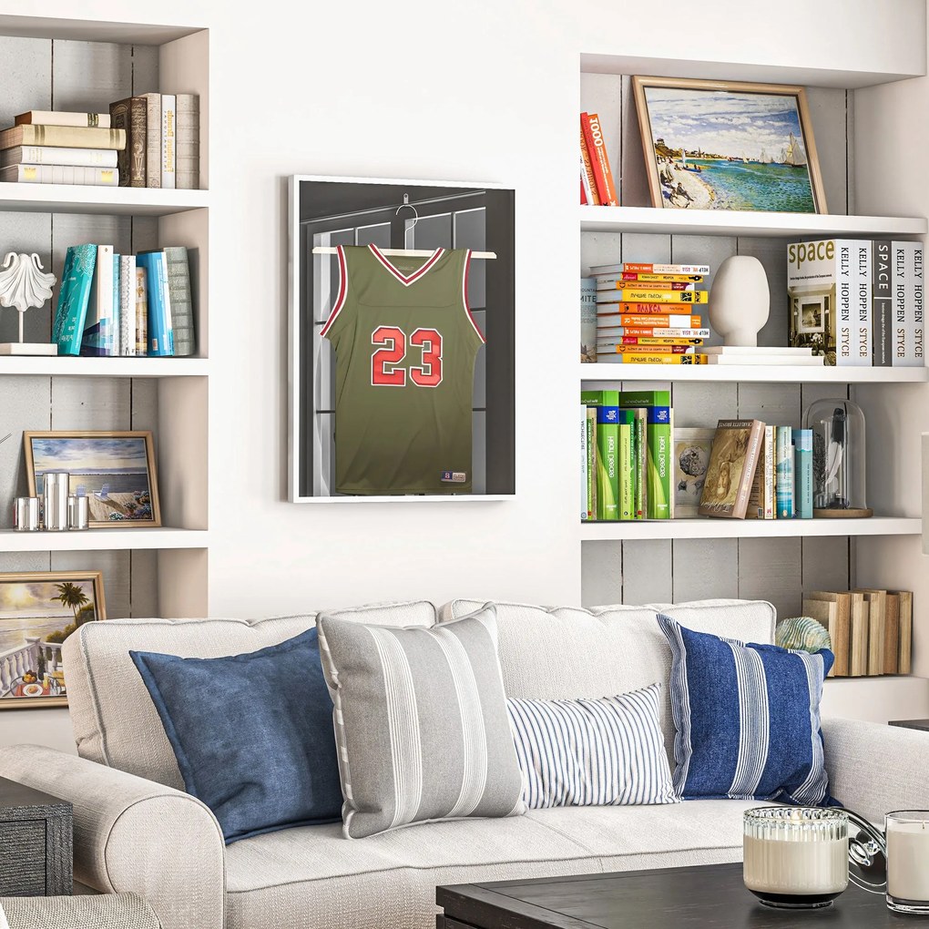 HOMCOM Keret doboz T-keretes mezkeretező alumíniumból és UV védett akrilból, 70 x 90 cm | Aosom