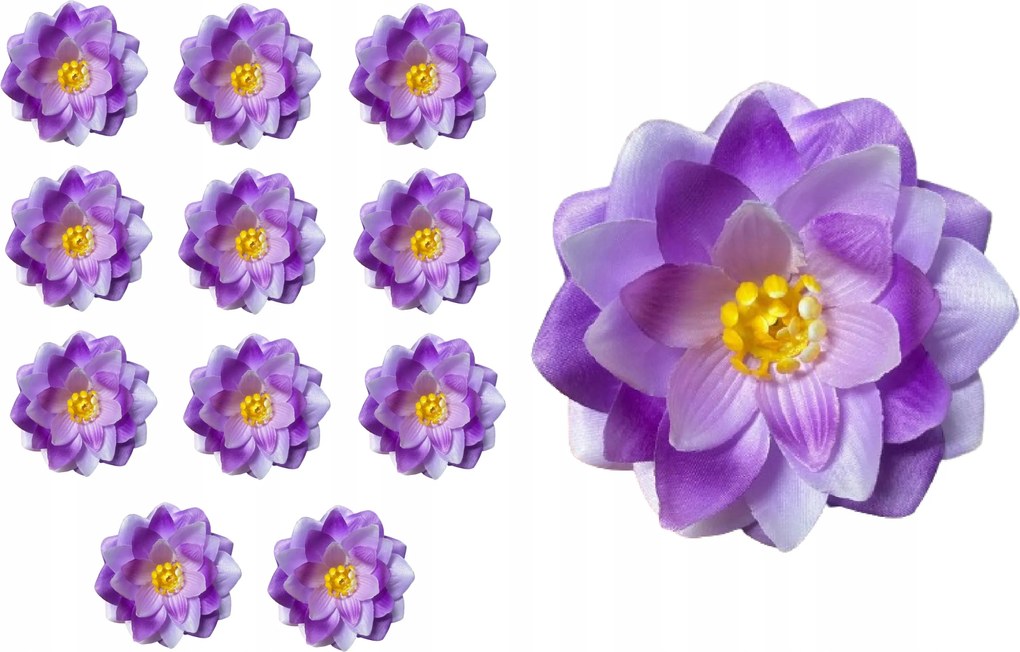 12x Művirág Nenufar Termék bimbófej 11cm, mint egy műmargaréta