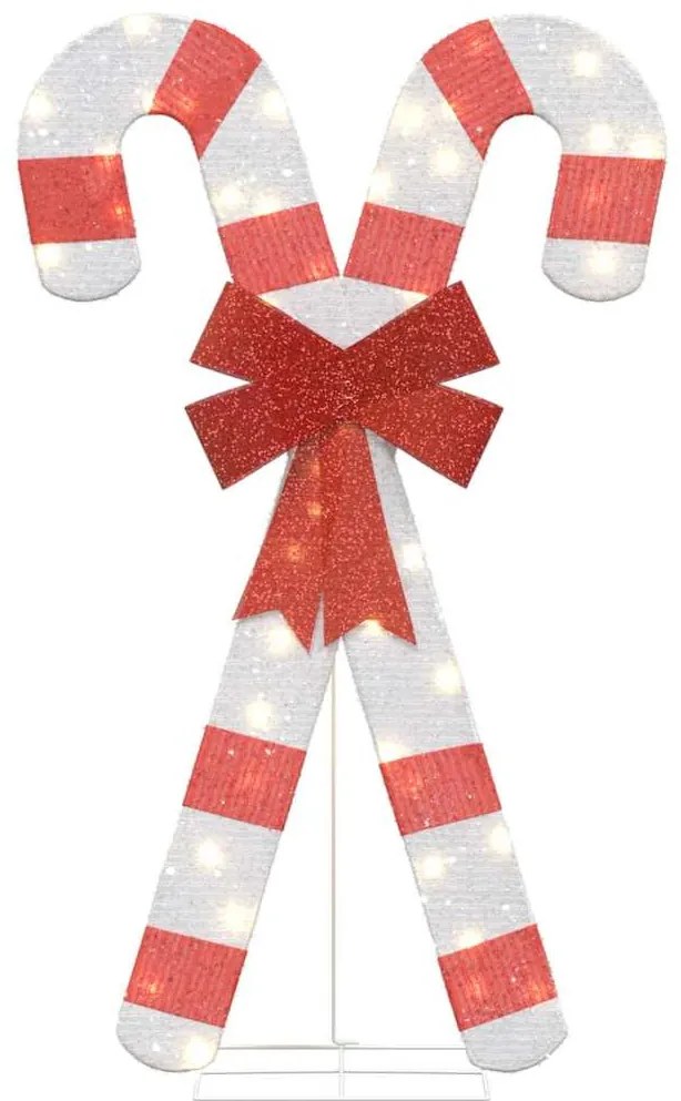 meleg fehér karácsonyi dekoráció Candy Cane 50 LED