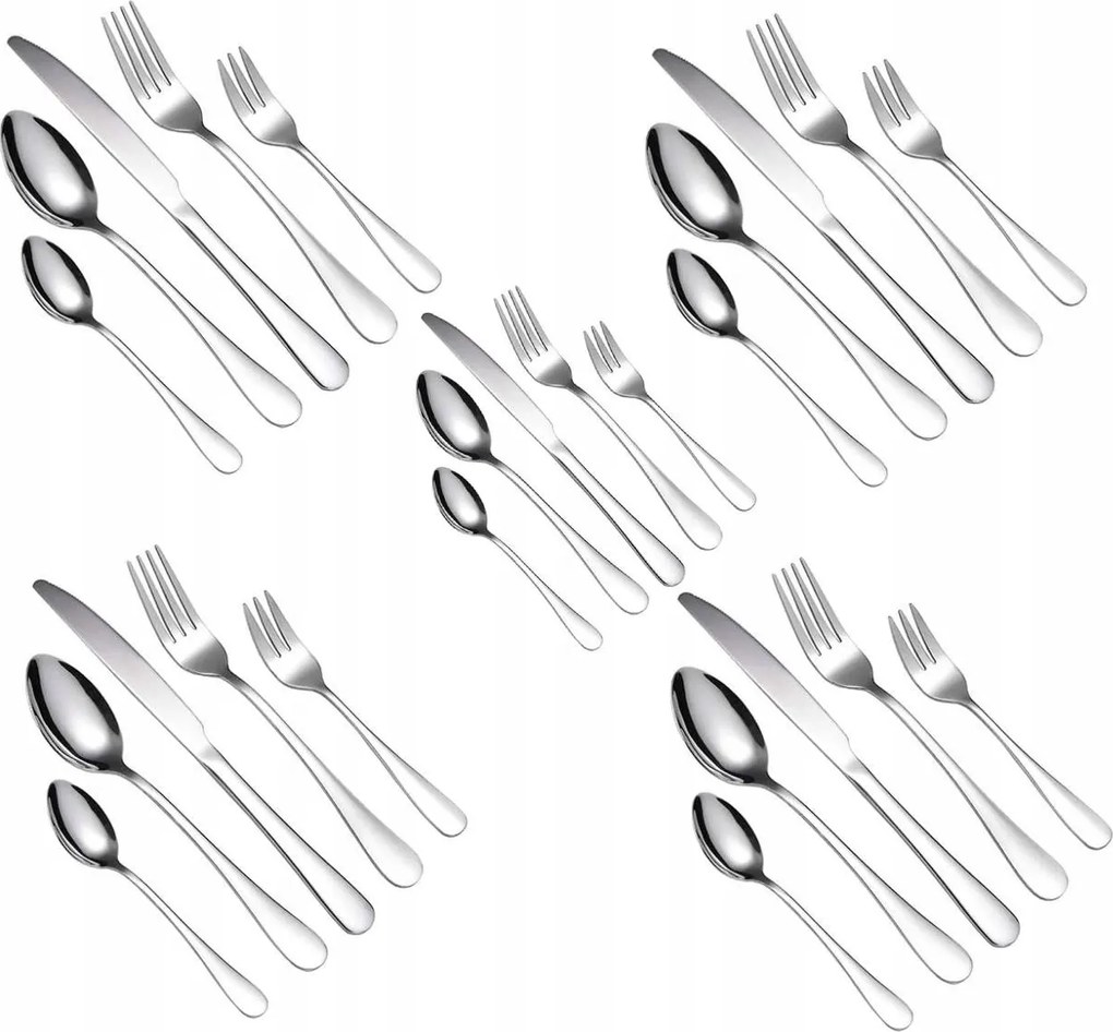 Evőeszköz Készlet 30 El 6 db-os evőeszköz szett doboz