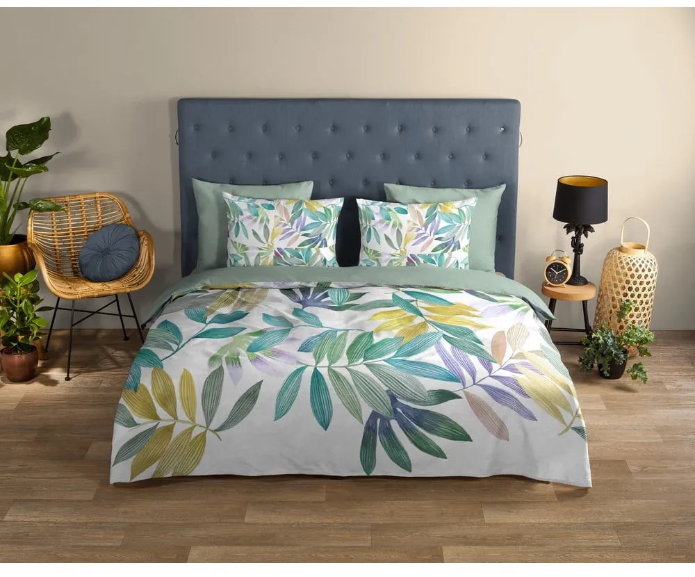 Zöld egyszemélyes pamut ágyneműhuzat 140x200 cm Marcus – Good Morning