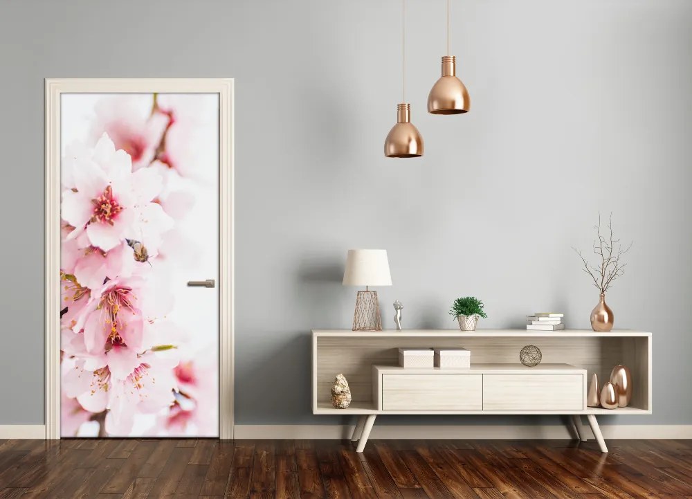 Ajtó méretű poszter mandula virág 95x205 cm