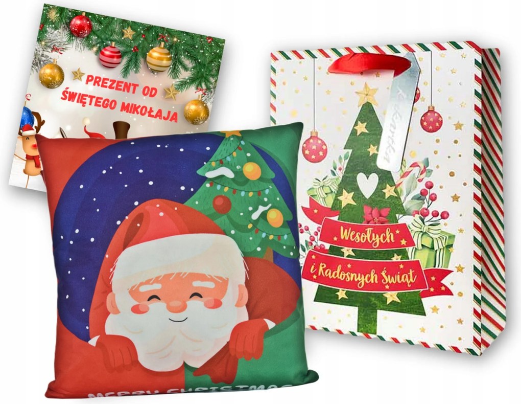 Mikulás Ajándék Karácsony Gyerekeknek Párna Szett