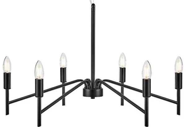 Monarch fekete függőlámpa, ø 70 cm - Markslöjd