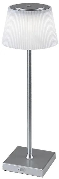 Rabalux 76013- LED Dimmelhető újratölthető asztali lámpa TAENA 4W/3,7V IP44 ezüst