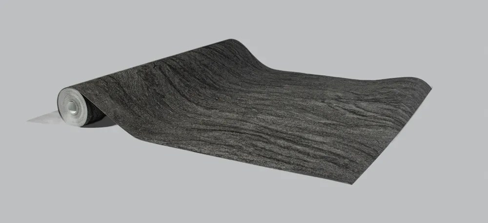 Fekete márvány mintás tapéta (503968)