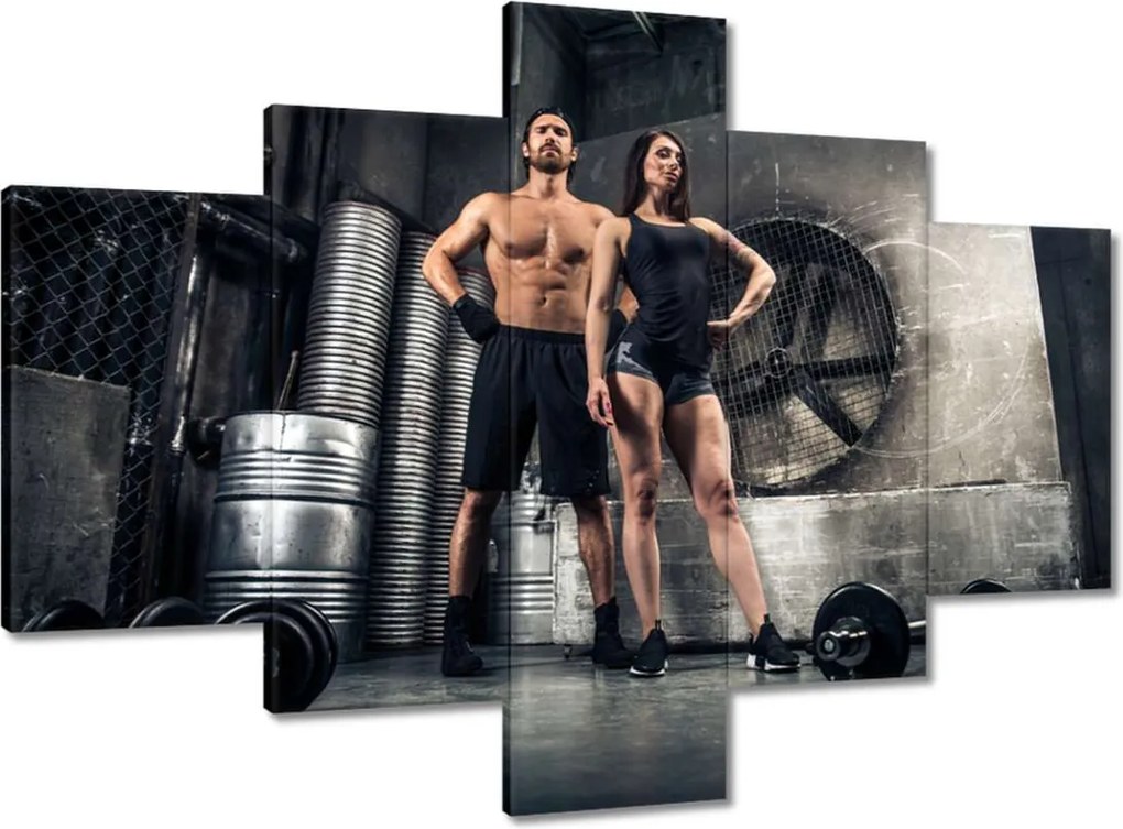 Vászonkép 100x70 Sportos pár