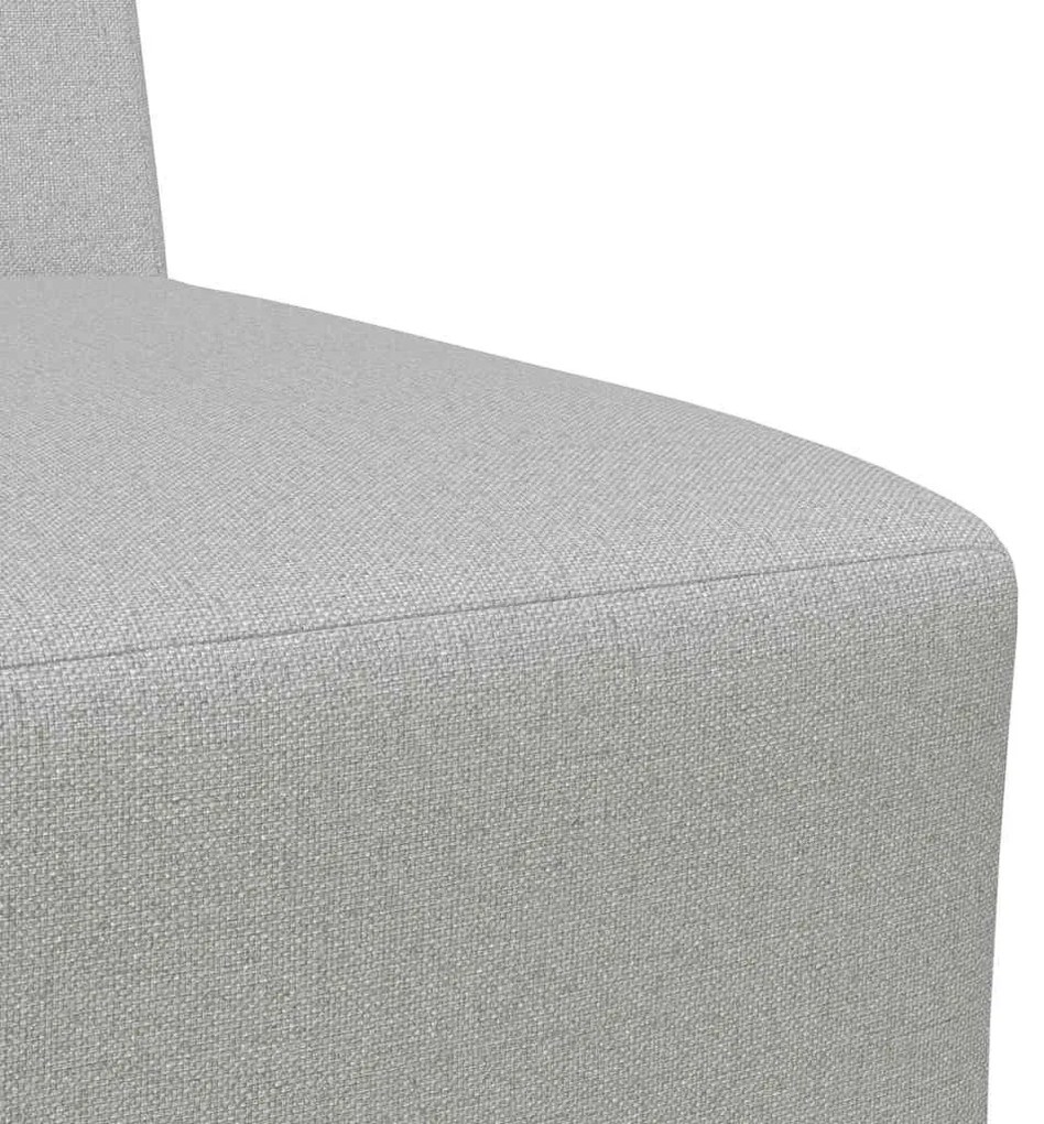 moduláris kanapé karfa nélkül, felhőszürke, szövetből készült, 55 cm