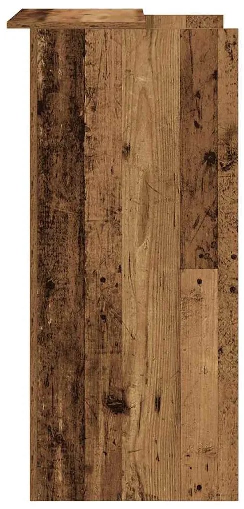 recepciós pult antik fa 55x50x103,5 cm szerelt fa