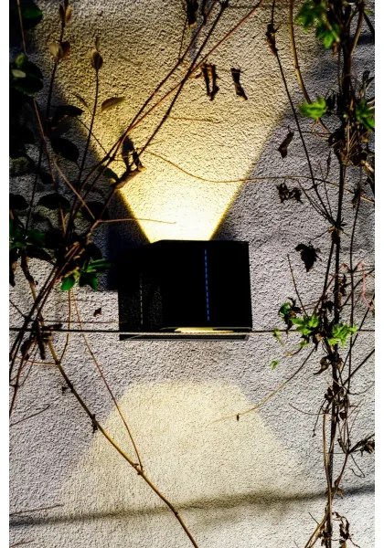 Immax 08489L - LED napelemes fali lámpa szenzorral LED/2W/5V IP54