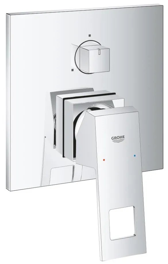 GROHE 24094000 - EUROCUBE csaptelep 3-utas váltóval, fényes króm