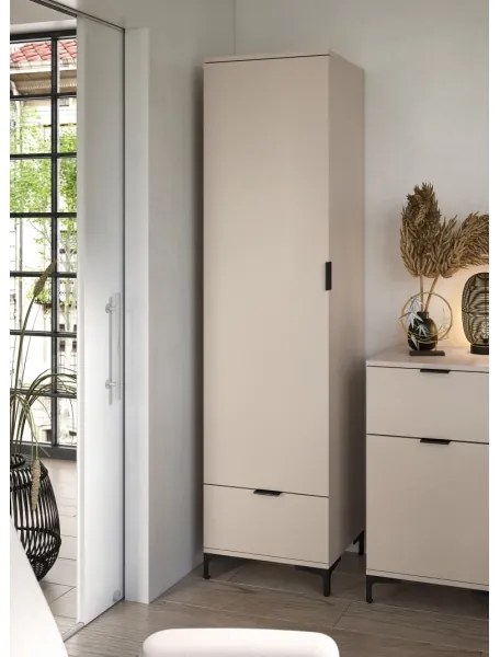 LORA bézs fiókos szekrény