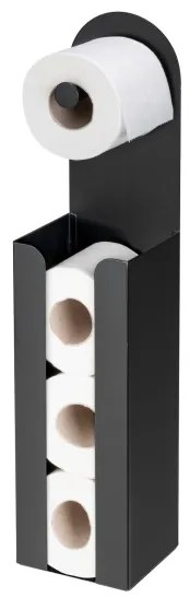 WENKO 26059100 - AGIRA tekercstartó 12x54 cm, fekete