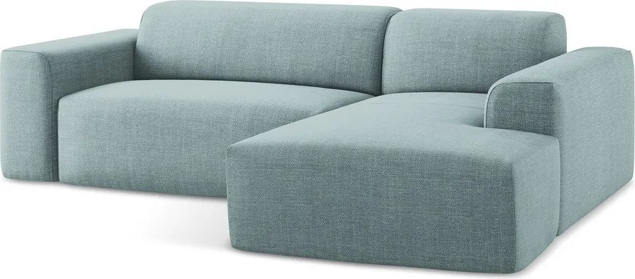 Kék sarokkanapé (jobb oldali-heverő résszel) Keli – Makamii