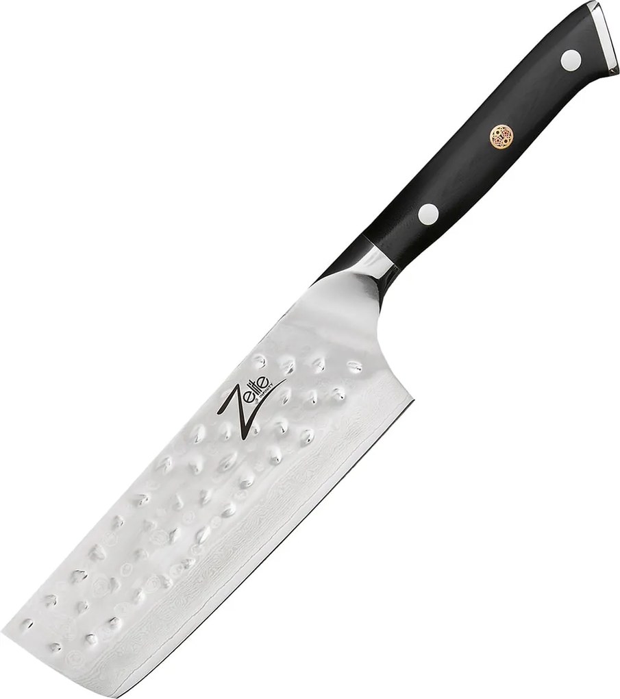 Zelite Infinity by Klarstein Alpha-Royal Japanese Series, 6" nakiri szakácskés, damaszkuszi acél
