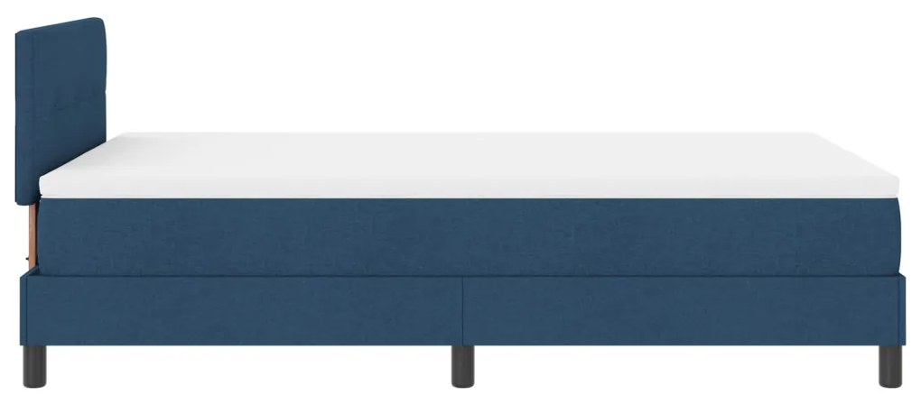 Boxspring ágy matraccal Tengerészkék 120x200 cm Szövet
