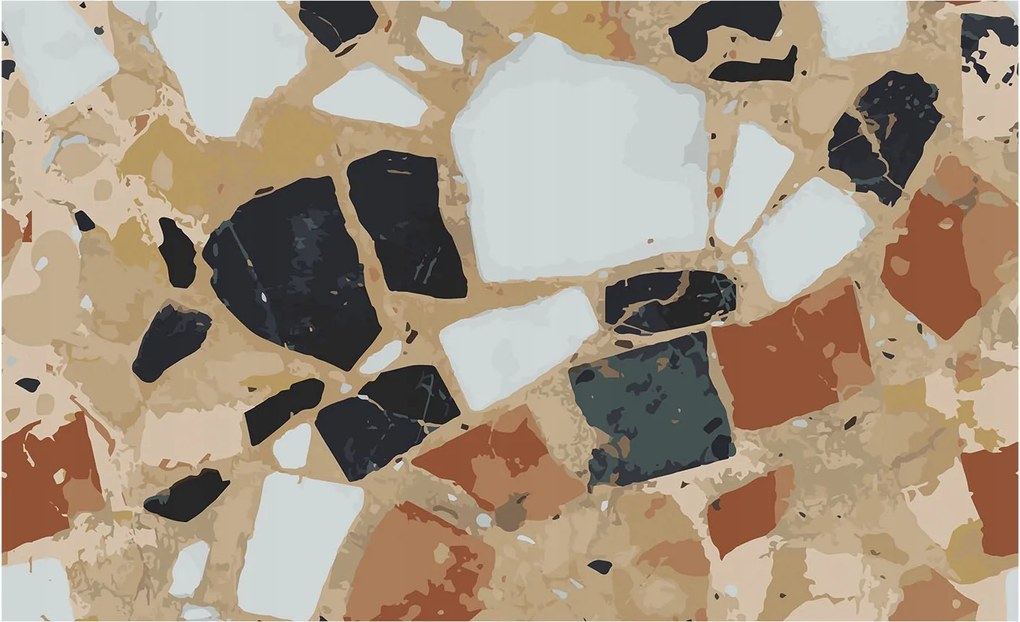 Flizelin tapéta 3D ragasztóval Fali Rusztikus kövek 416x254 Ragasztó