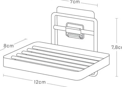 Fehér öntapadós fém szappantartó Film Hook – YAMAZAKI