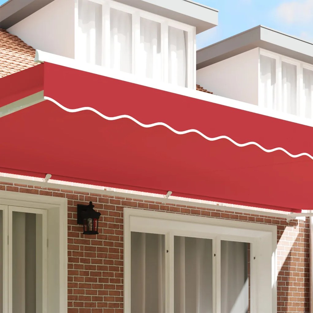 napellenző valance 6 m kerethez Piros 5.8x0.2 m