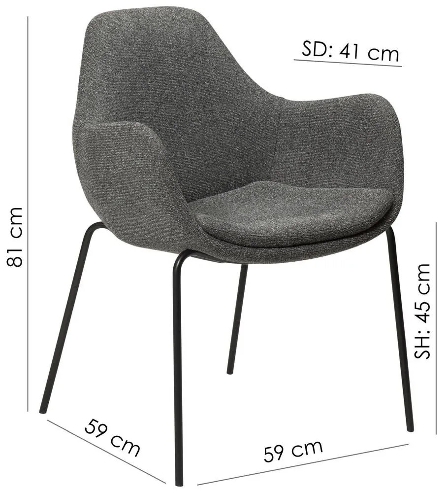 Zimmer design karfás szék
