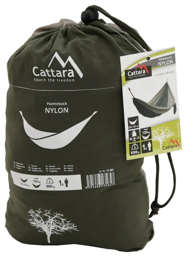 Cattara Nylon hintaszék zöld, 275 x 137 cm
