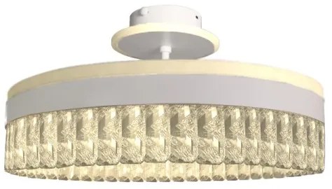 LED Dimmelhető felületre szerelhető csillár LED/75W/230V 3000-6500K fehér + távirányítás