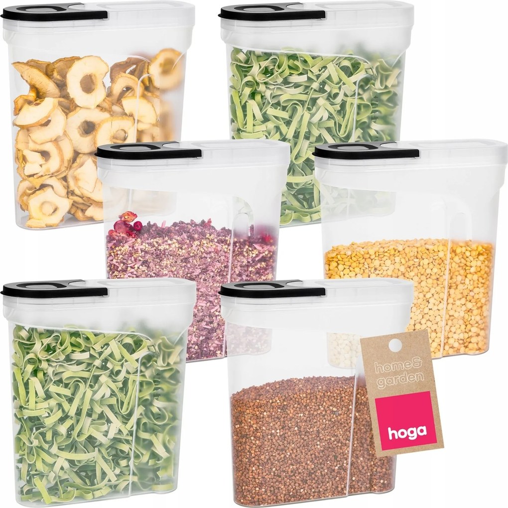 Hoga 1014 Tároló Edény Szóróanyagokhoz 2,4L C 6db