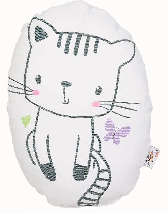 Pillow Toy Cat pamut keverék gyerekpárna, 30 x 22 cm - Mike & Co. NEW YORK