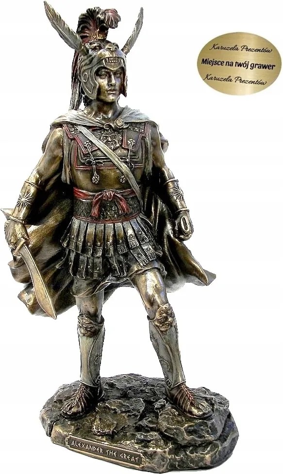 Macedón Sándor Ajándék Figura Katonatörténésznek Gravírozás V