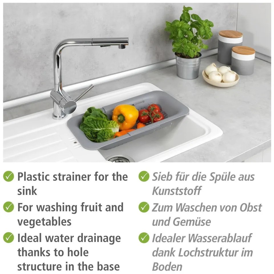 Műanyag teleszkópos csepegtető mosogatóba Sieve – Wenko