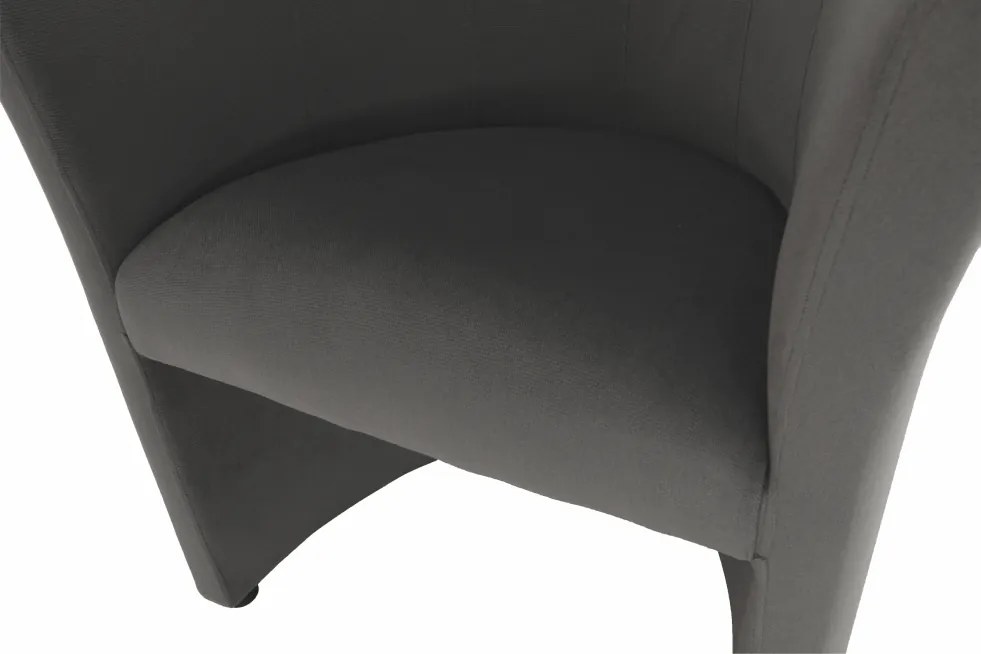 Klub fotel, szürke anyag, CUBA