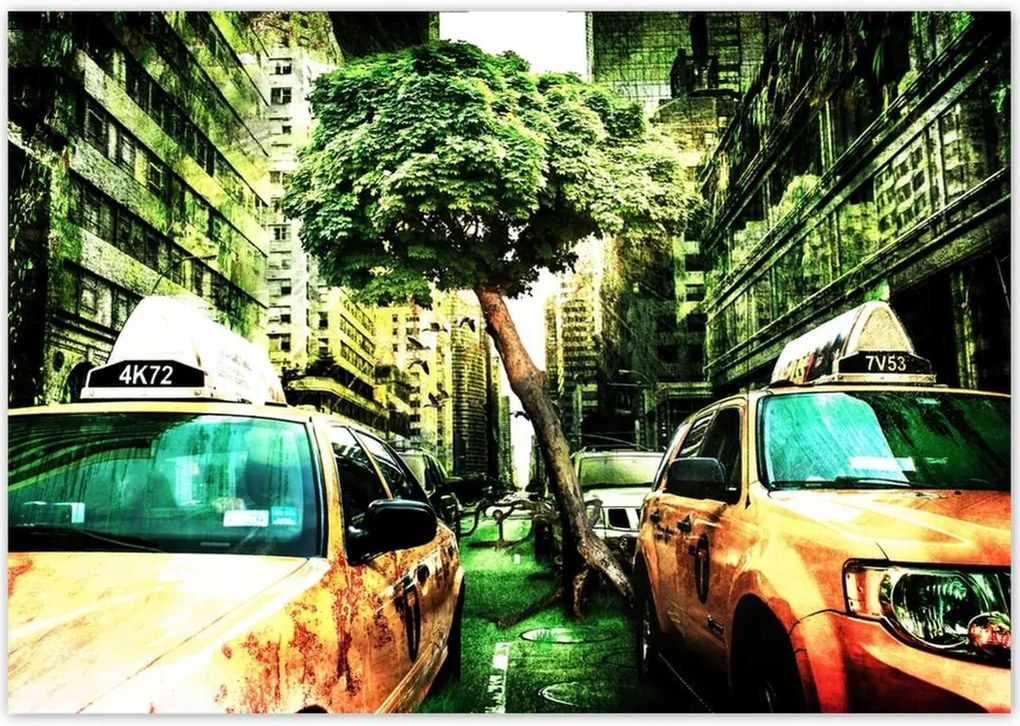 Poszterek 100x70 Zöld New York