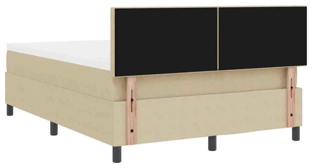 Boxspring Ágy matraccal és LED világítással Zöld Szürke 140x200 cm Bársony Szövet