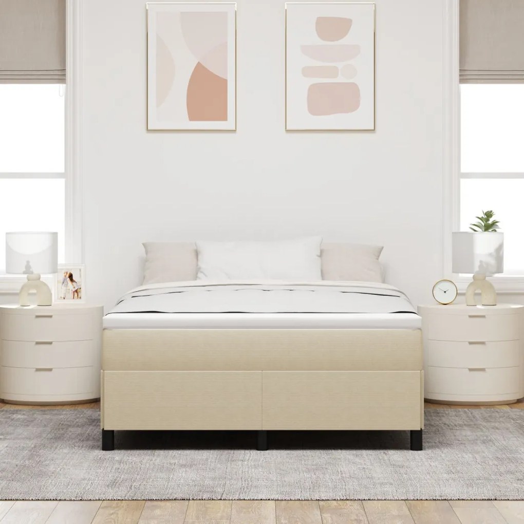 Ágykeret Világos Zöld Szürke 140x200 cm Kordbársony