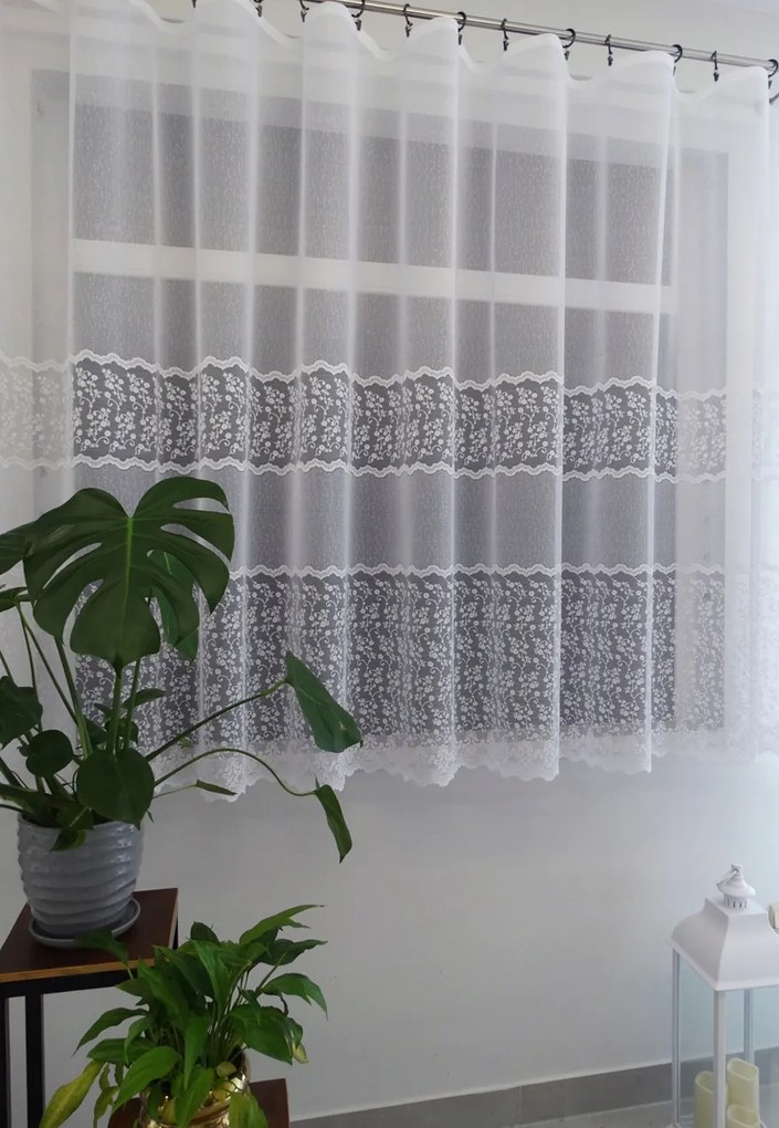 Mg Függöny 35803 Fehér 300x160cm kész, M szalaggal