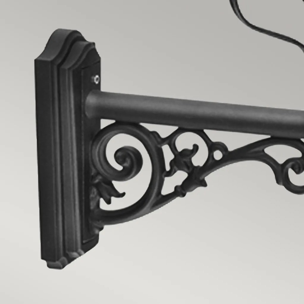 Elstead Lighting WILMSLOW WSLB1-BLACK Fali lámpa 1x200W/E27 IP23