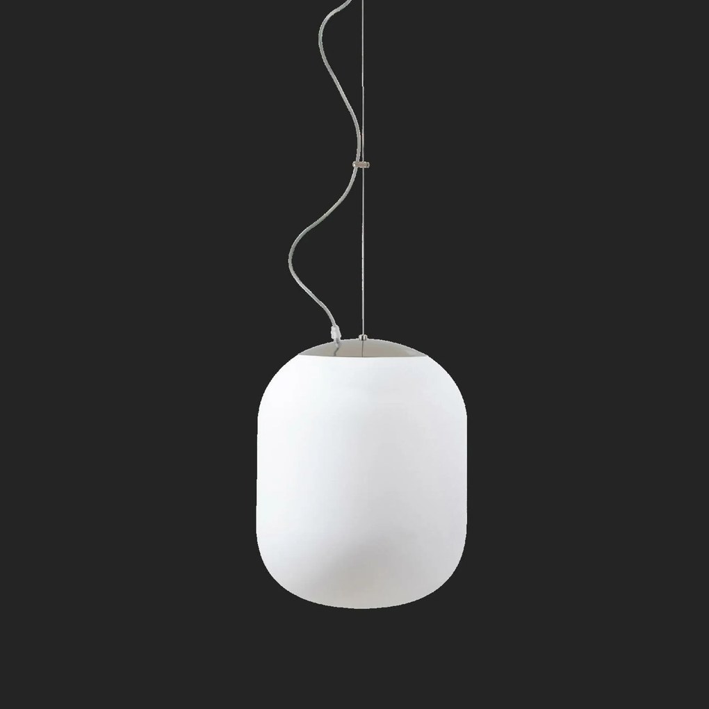 Osmont 62352 Tania L1 Hp függesztett üveglámpa rozsdamentes acél polírozott fehér IP4