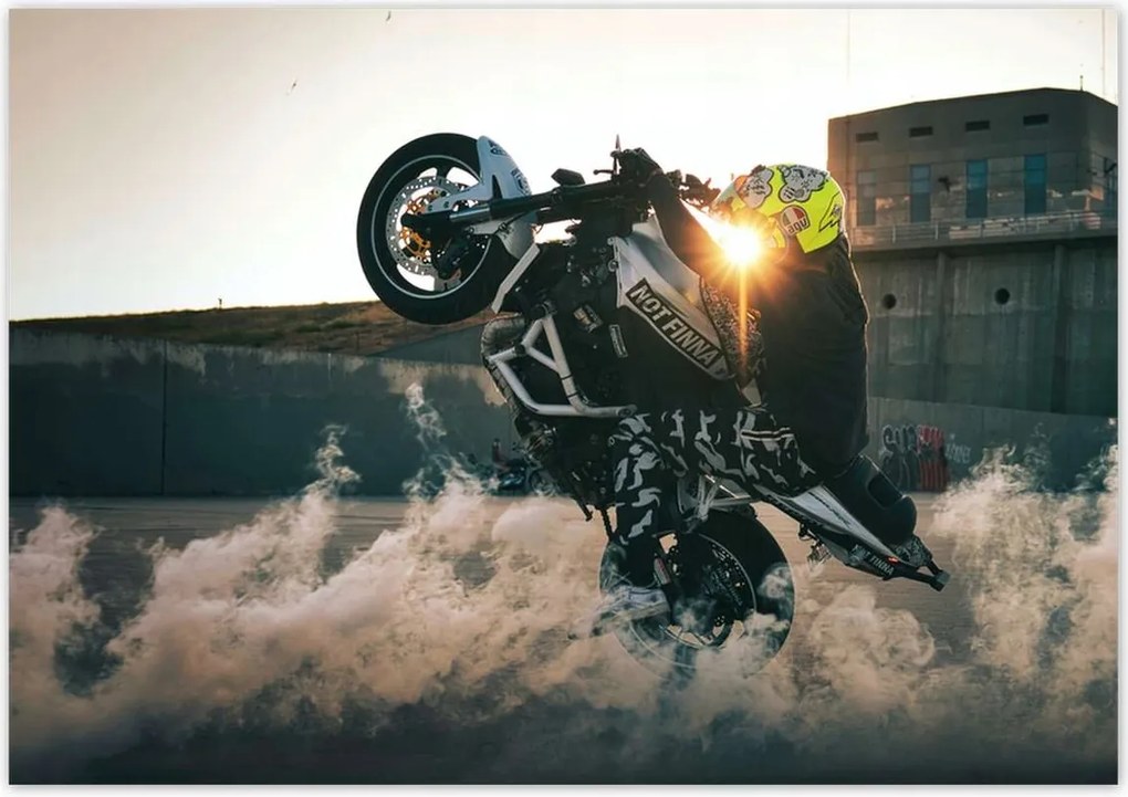 Poszterek 100x70 Gumiégetés Drift Motor