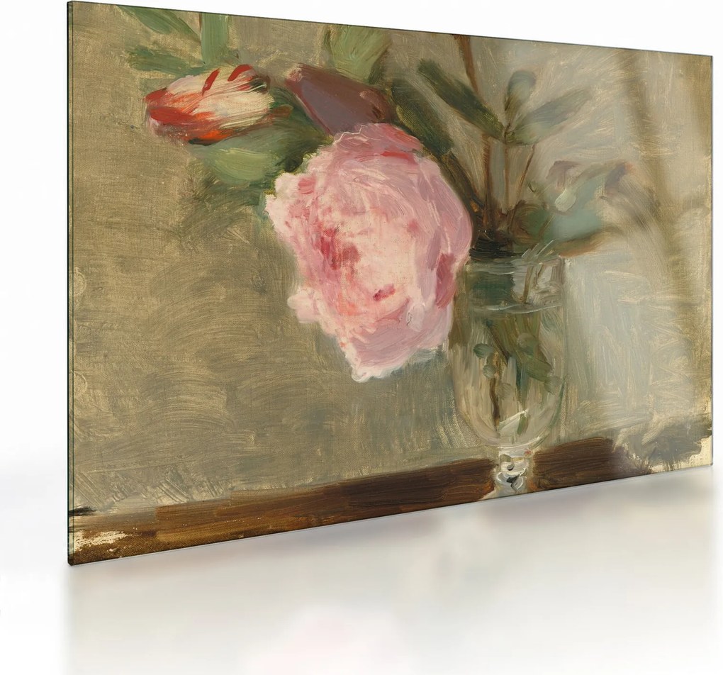Üveg kép - Berthe Morisot, Peonies, reprodukciók (70x50 cm)