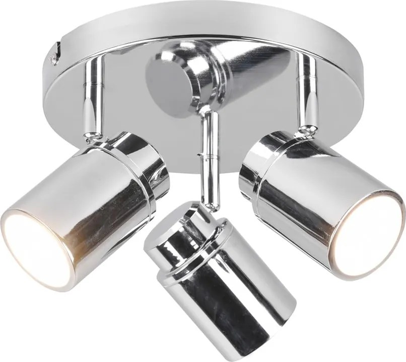 Fényes ezüstszínű fém spotlámpa Angelo – Trio