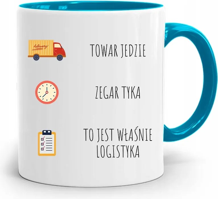 Logisztikai Bögre Kék Születésnapi Ajándék fényképes nyomtatással