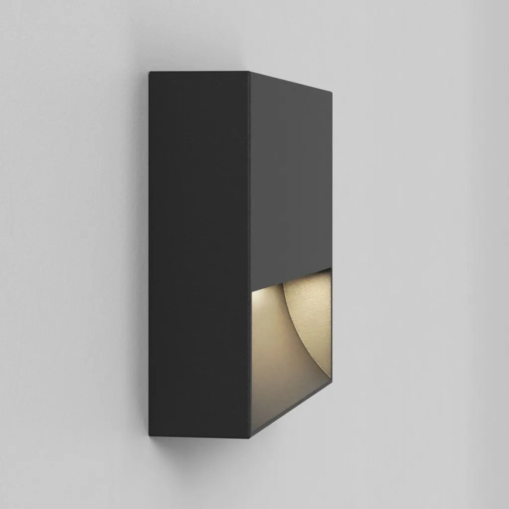 ASTRO LIGHTING 1466001 MORI Modern Kültéri Fali Lámpa Fekete Struktúra LED IP65