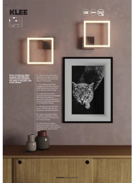 Redo 01-1642 - KLEE LED fényerőszabályozható mennyezeti lámpatest LED/57W/230V, fehér