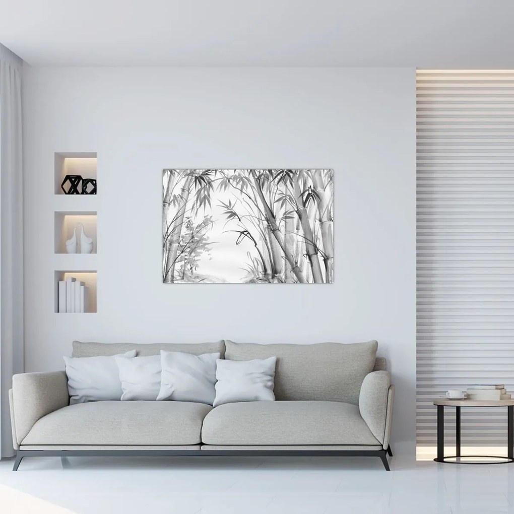 Kép - Bambusz erdő (90x60 cm)